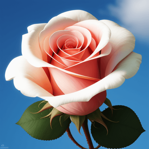 AI generated: una rosa blanca
