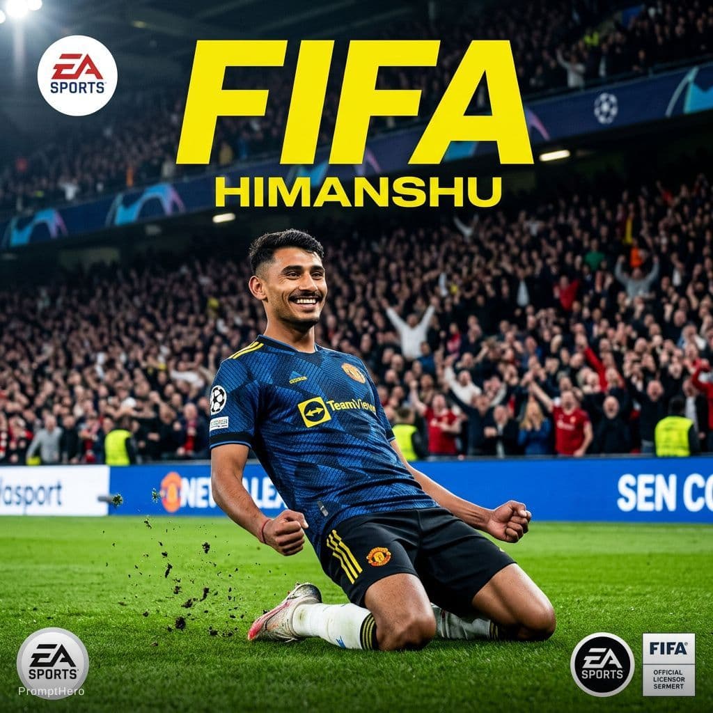AI generated: generate FIFA cover knee slide
