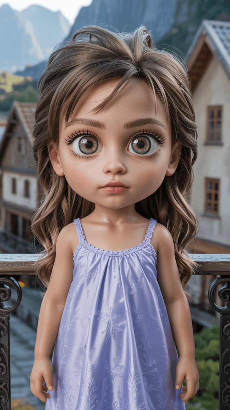AI generated: a professional photo of a exceptionally beautiful girl in the world (tweenElsa, in a highly detailed...