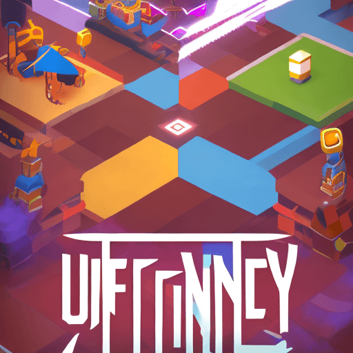 AI generated: poster of the game engines unity and godot fighting