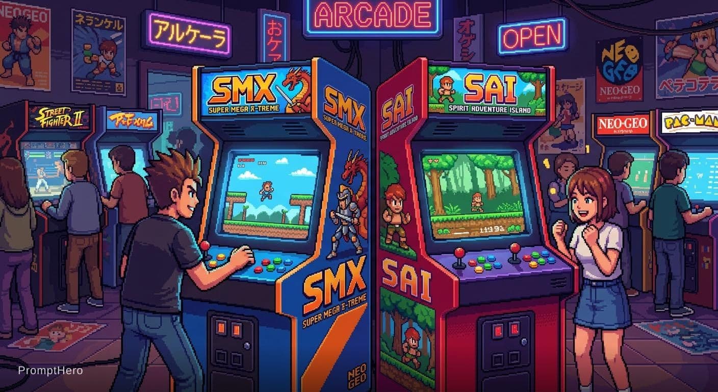 AI generated: SMX, SAI Pixel Art