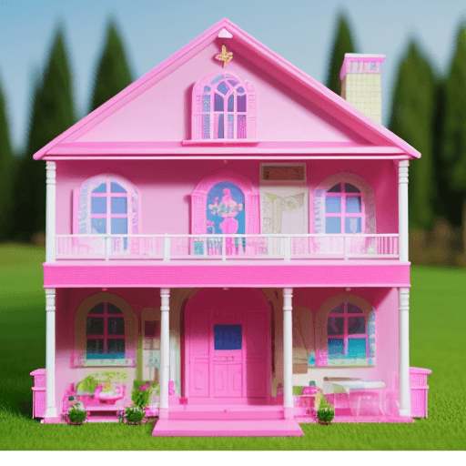 AI generated: Barbie themed house