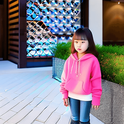 AI generated: 1 Korean girl with his big manly father, a Beautiful idol, (Cute Loose Bob hair), (casual clothes), ...