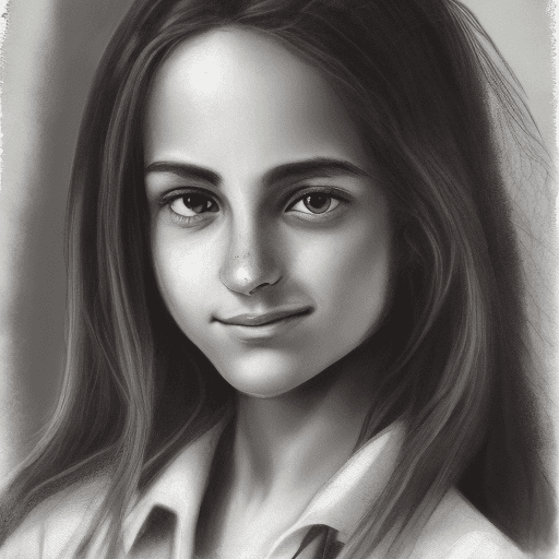 AI generated: Detailed portrait of an Italian highschool girl 