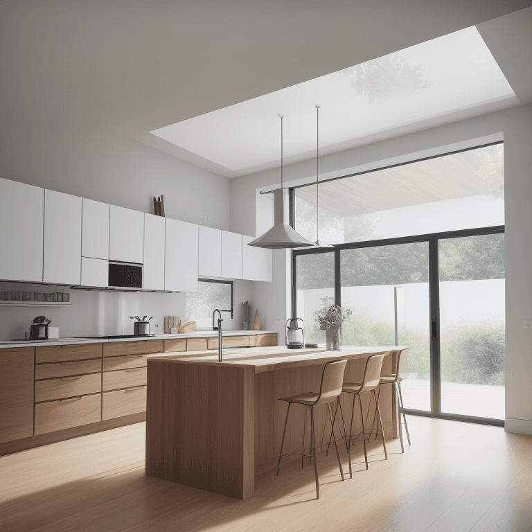AI generated: there is a kitchen with a table and chairs in it, photo taken in 2 0 2 0, kitchen, taken in 2 0 2 0,...