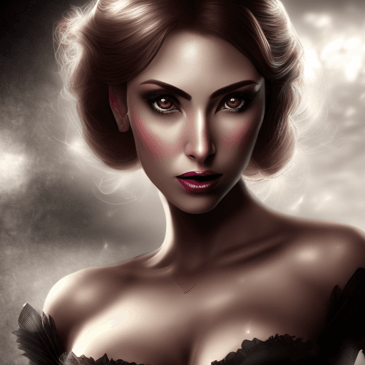 AI generated: Create a visually stunning image of a beautiful and seductive female character