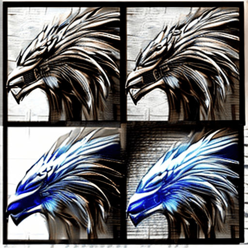 AI generated: Realistic, female wolverine, white wolverine head, eagle wings, eagle tail feathers, soft leather ar...