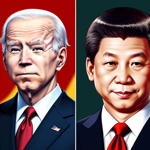AI generated:  Xi Jinping and Joe Biden
