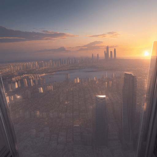 AI generated: High resolution photography interior design, Una vista impresionante de una bulliciosa ciudad coster...