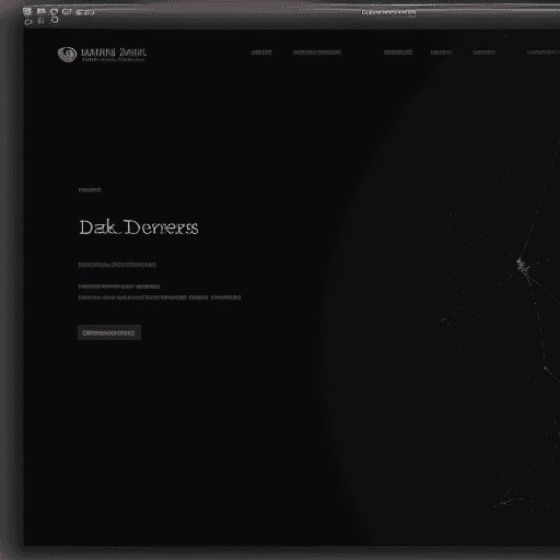 AI generated: dark background image with web technologies  for web developer portfolio website