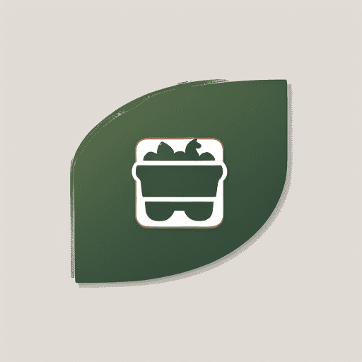AI generated: grocery store logo square shape minimalistic