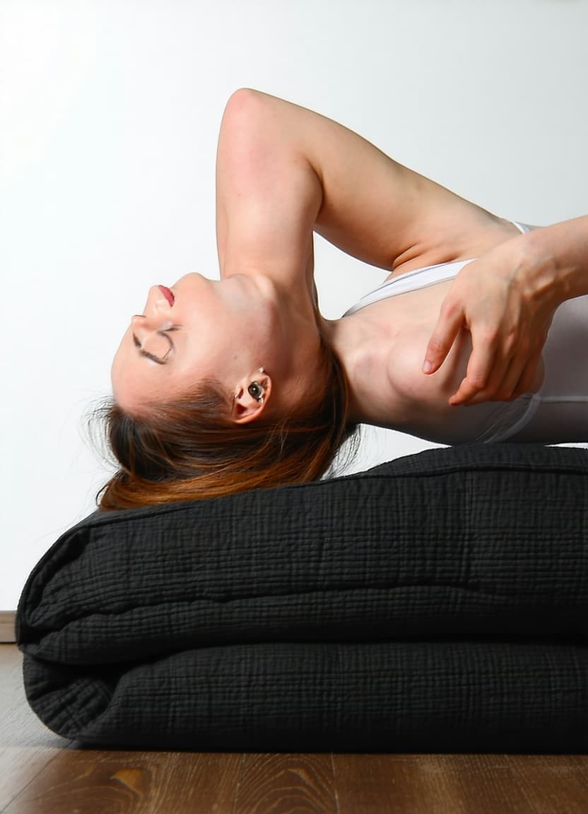 AI generated: she strokes her body
