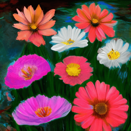 AI generated: fliwers, water