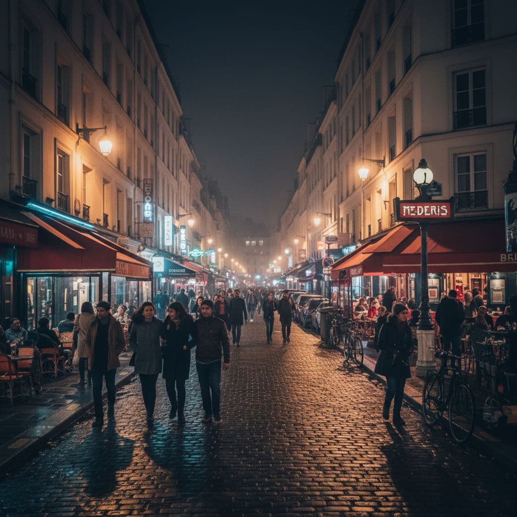 AI generated: quartier hot St Denis