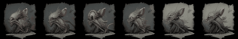 AI generated: 
Subject: Mutant Rat Art Concept

Style: Mixed Media Fusion

Artists: H.R. Giger, Zdzisław Beks...