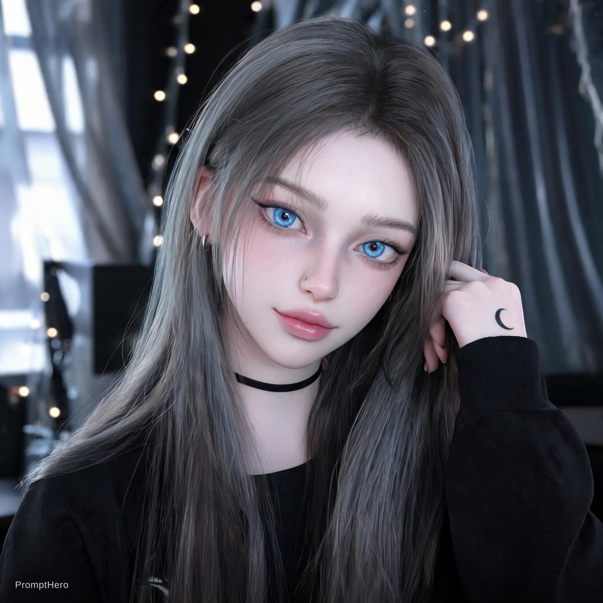 AI generated: Create an ultra-realistic, high-quality Instagram-style photograph of a very thin, petite, and cute ...