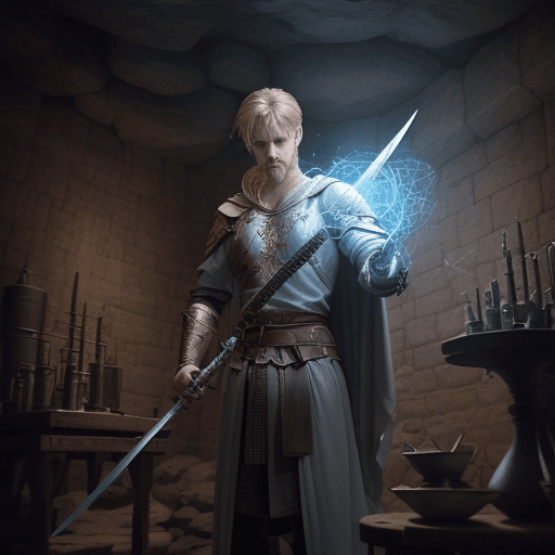 AI generated: Characters: The Sword's Smith (Magical Being)
Description: The enigmatic figure of the sword's mythi...