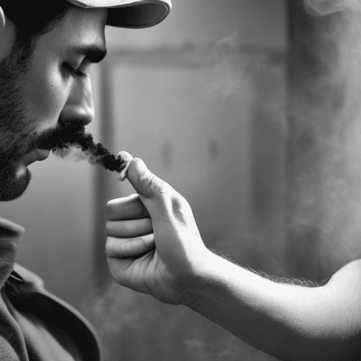 AI generated: Hombre fumando y cagando 