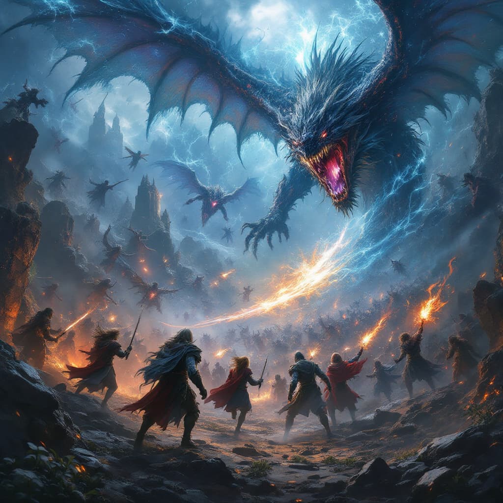 AI generated: Epic battles, magical powers, and heart-pounding adventure, Photorealistic, 8k, High depth, Cinemati...