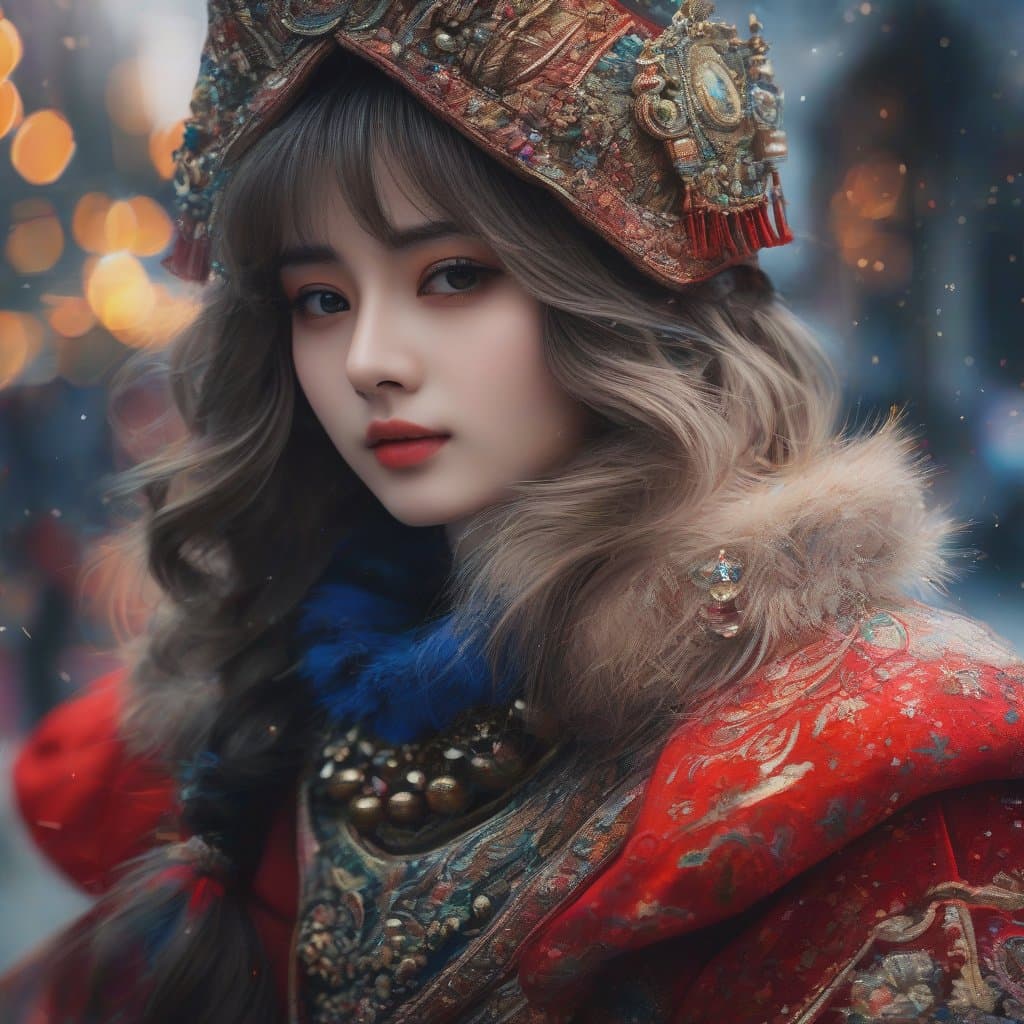 AI generated: Portrait in the style of the artist Vasily Surikov.