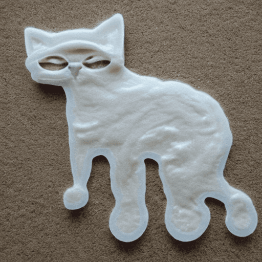 AI generated: cat made out of Dishwashing Soap