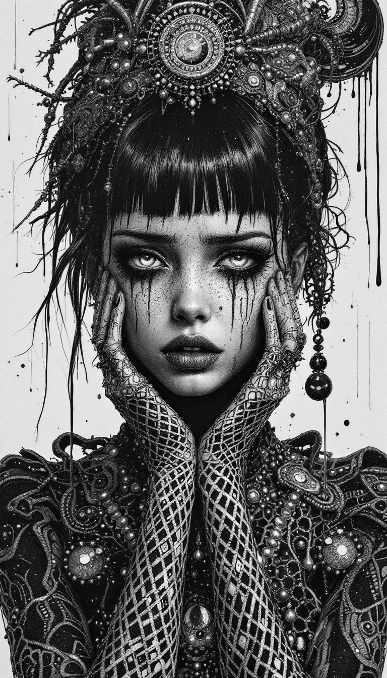 AI generated: by Akihito Yoshida, by Edward Munch, Poster, High Contrast, insanely detailed and intricate, hyperma...
