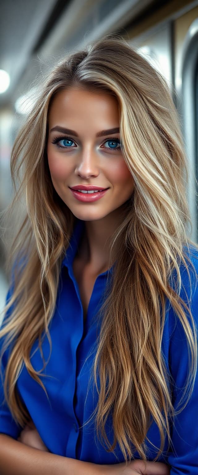 AI generated: "Professional portrait, fine art style. Soft dreamy atmosphere with gentle soft light and bright vib...