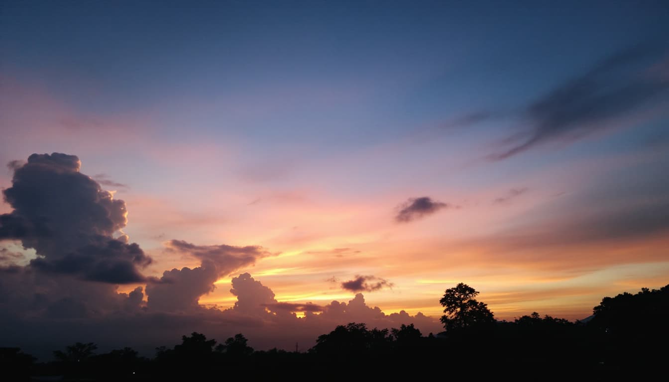 AI generated:  sunset dengan siluet wanita Kupang