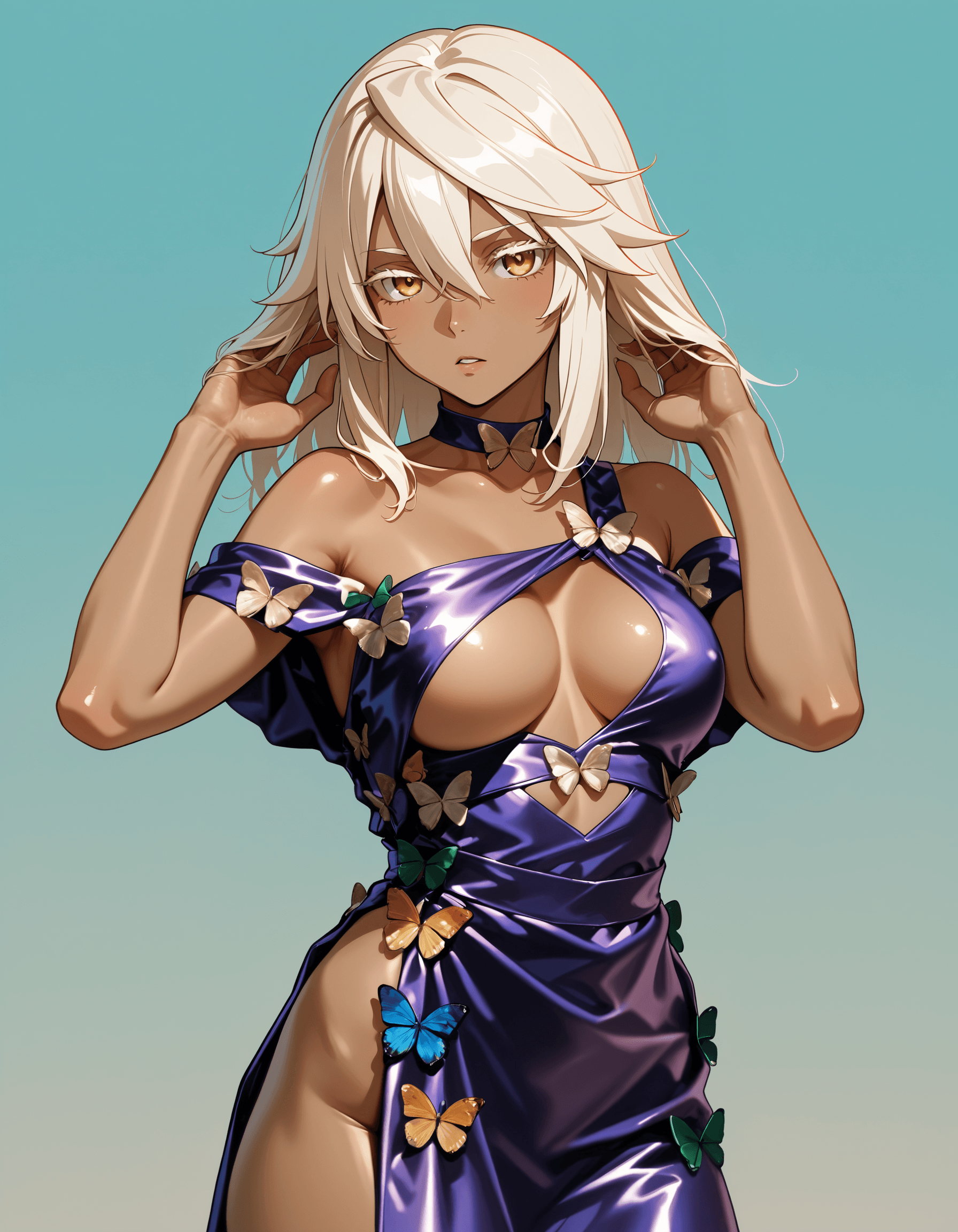Satin Butterfly Dress