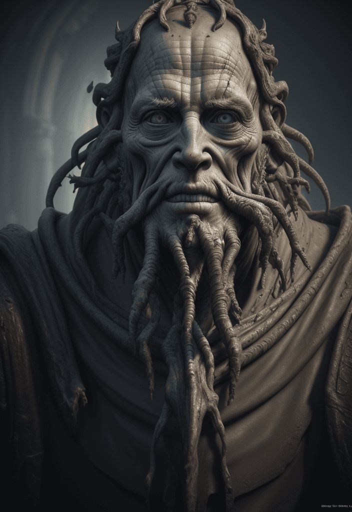 AI generated: hyper realism, highly detailed oil painting of the last resting ancient of days, hyper realistic, ex...