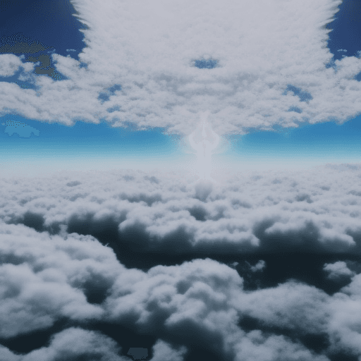 AI generated: hyper realistic stock video maximum 30 seconds of a boat floating over clouds with no ground
