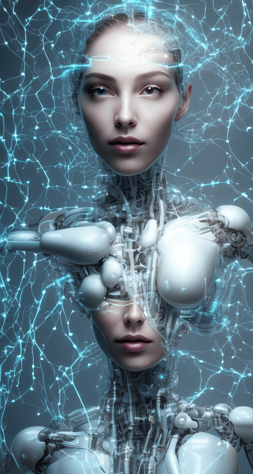 AI generated: Generate a visually stunning image of a woman, fully visible from head to bottom, seamlessly integra...