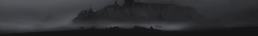 AI generated: Ultra high quality, very detailed, A mysterious, fog-shrouded landscape illuminated by a blood moon,...