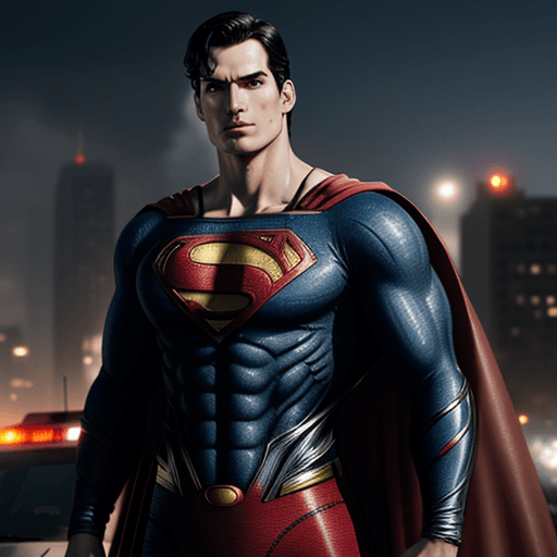 AI generated: superman arrested swat , 4 k ultra hd 