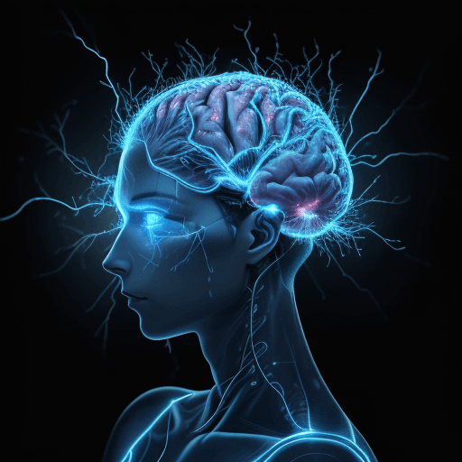 AI generated: a 4k hyperrealistic image of a human brain with a focus on the limbic system, which is highlighted i...
