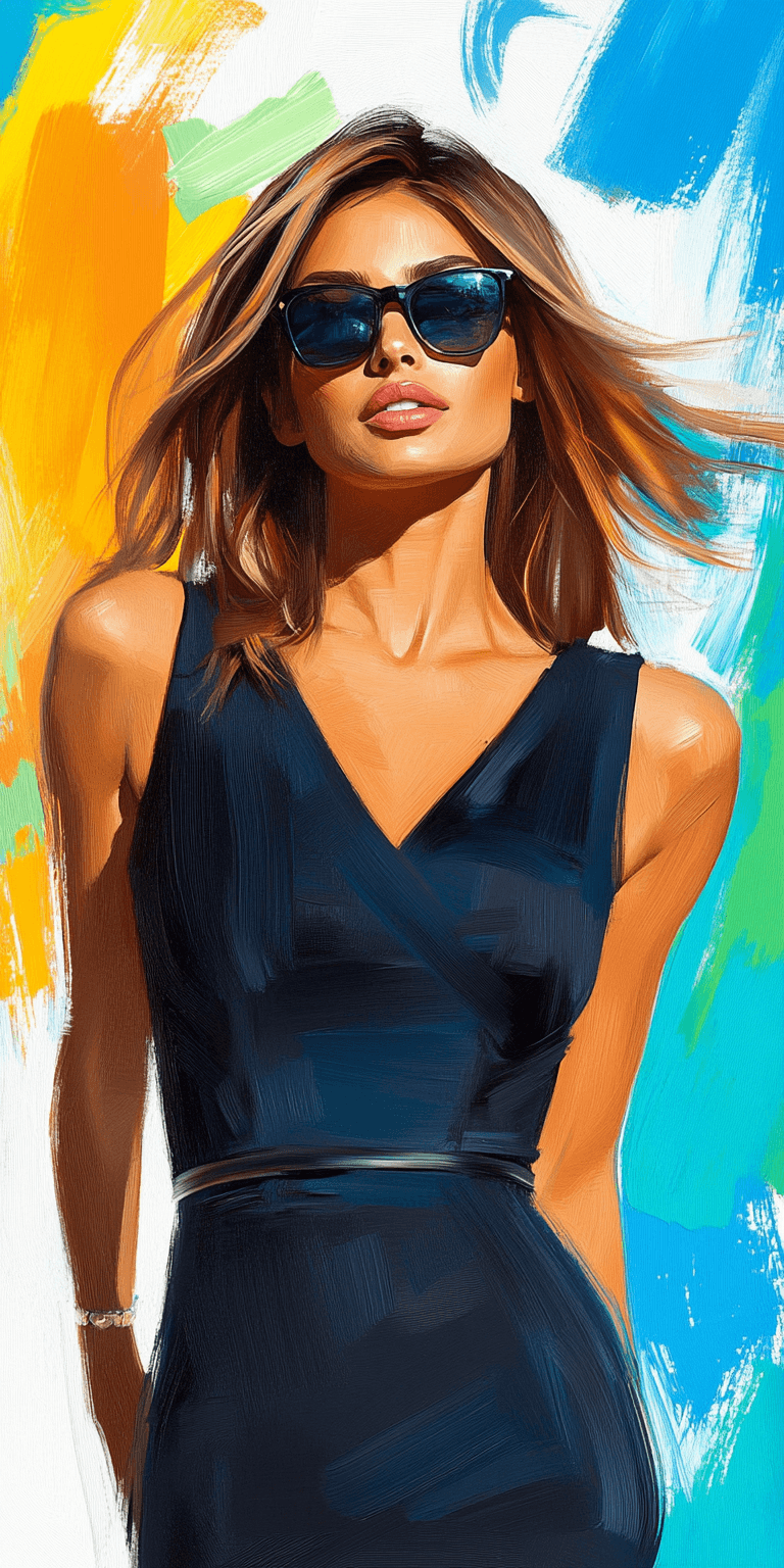 AI generated: woman in a black dress --chaos 75 --ar 1:2 --profile yruxpc2 --stylize 750