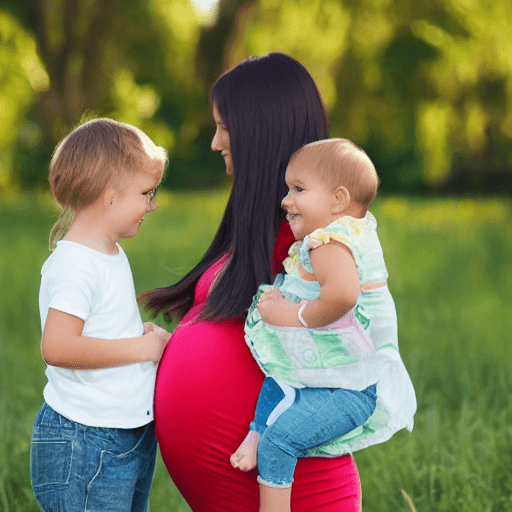AI generated: pregnant toddler girl 