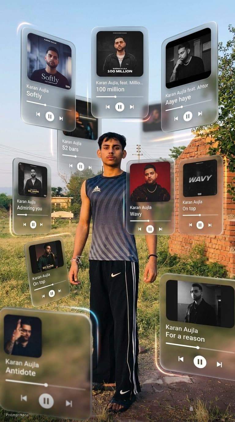AI generated: A cinematic, dreamlike AR visual featuring a central 151 photorealistic person surrounded by floatin...