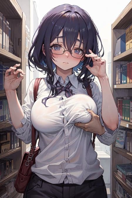 Clothed breast grab / 着衣乳揉み (LyCORIS)