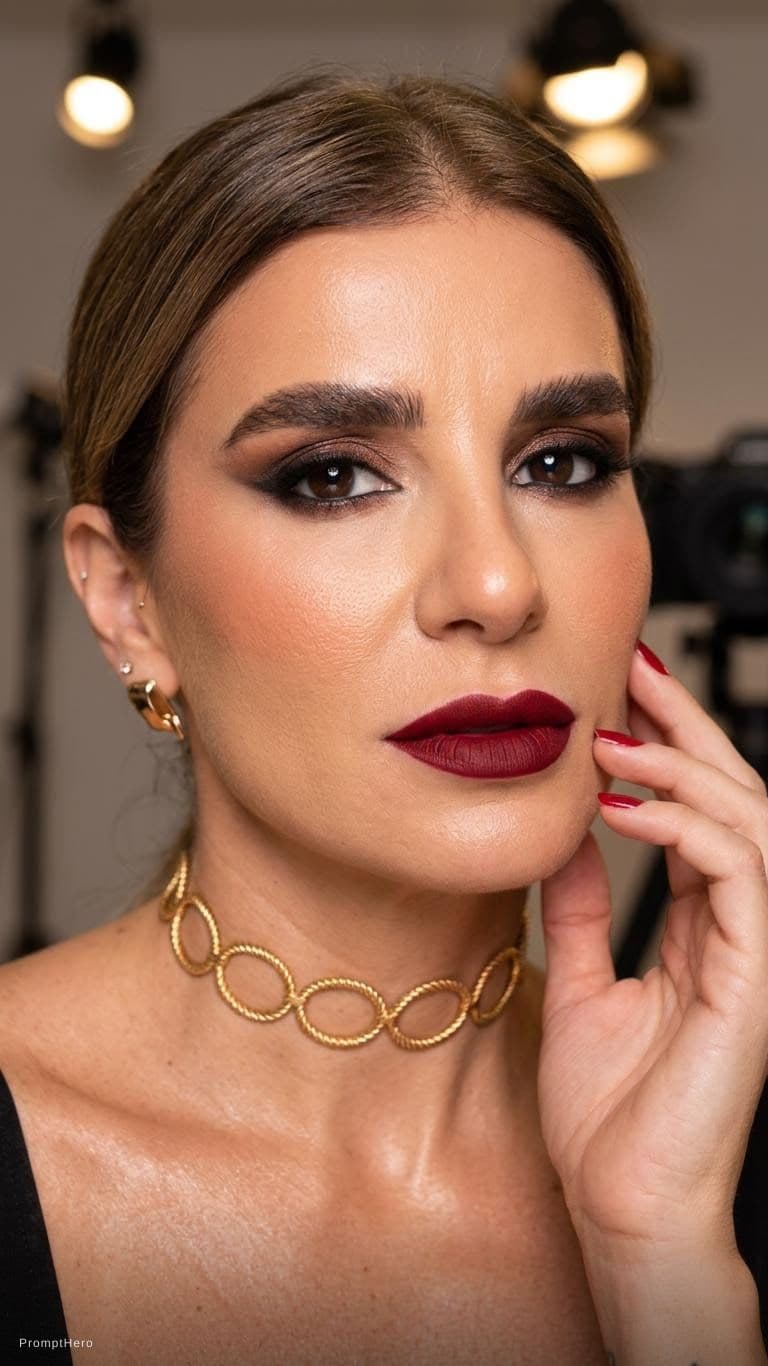 AI generated: Makeup shooting