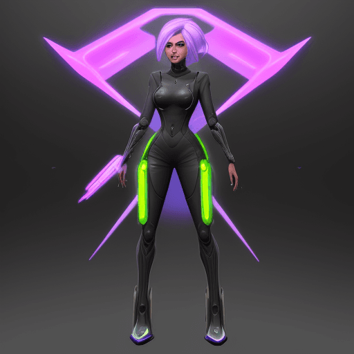 AI generated: make me a futuristic videogame character




