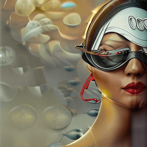 AI generated: a woman with Goggles on her head, by Rudy Siswanto, fantasy art, realism 
