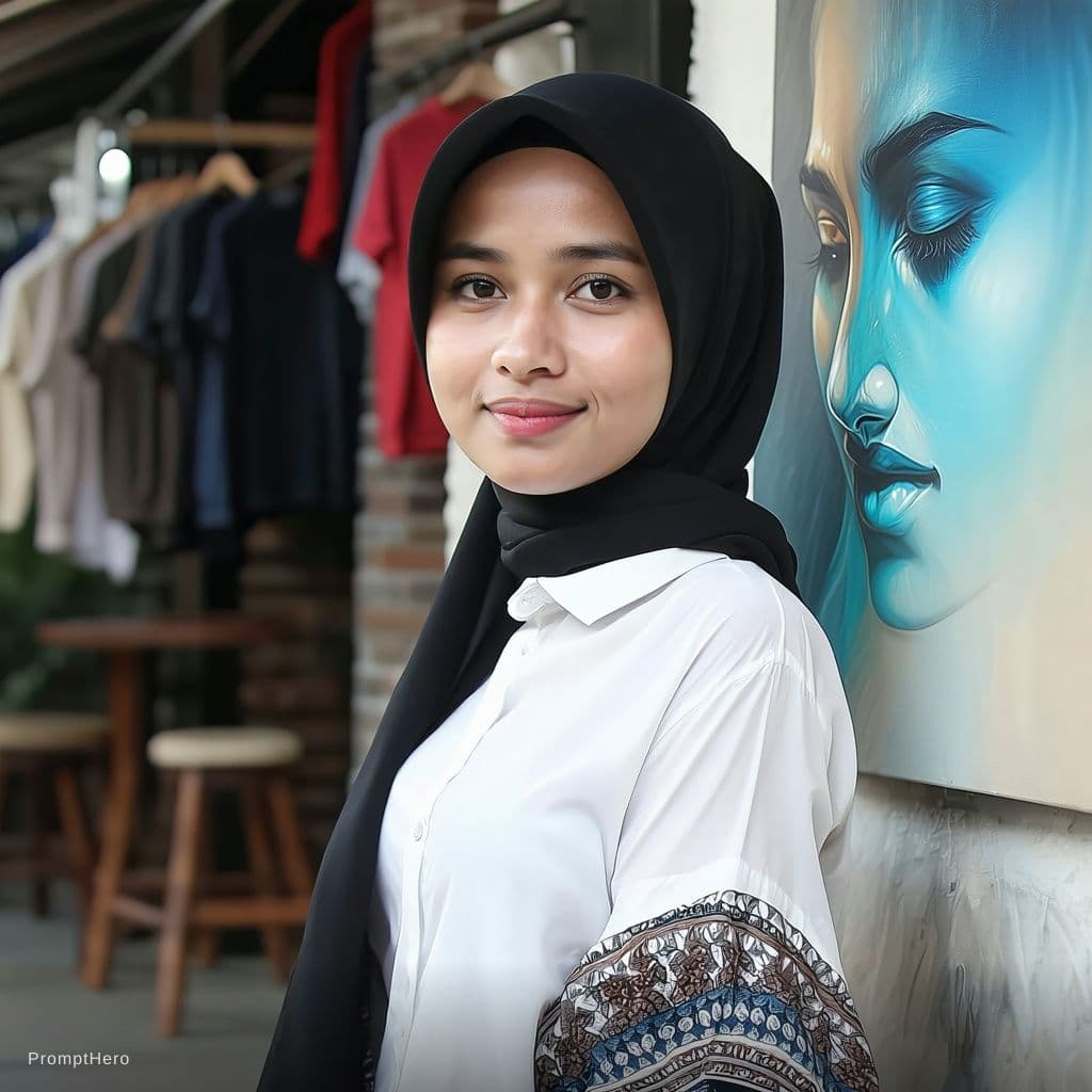 AI generated: Wanita telanjang dada