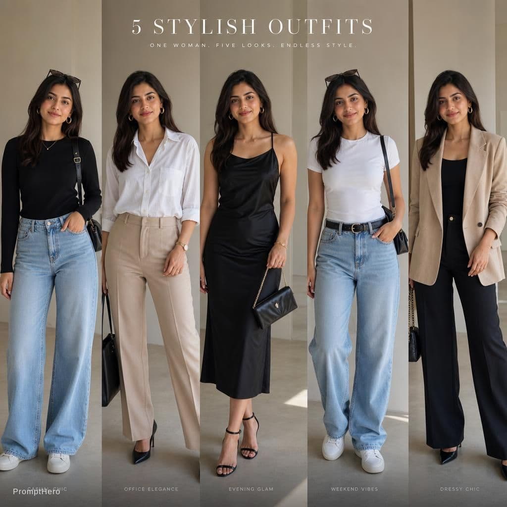 AI generated: Create stylish outfits with AI from a single photo.


