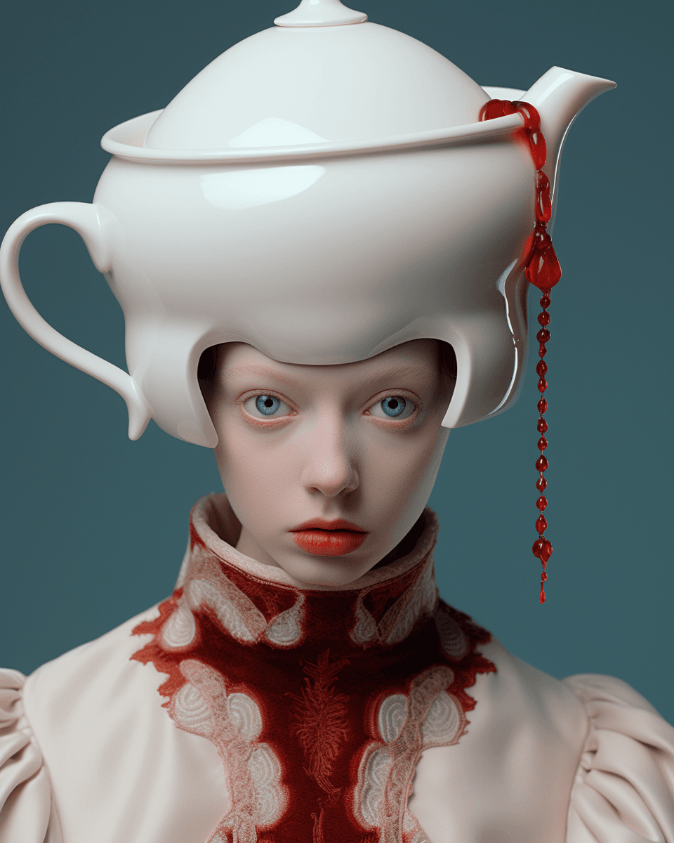 AI generated: tea party