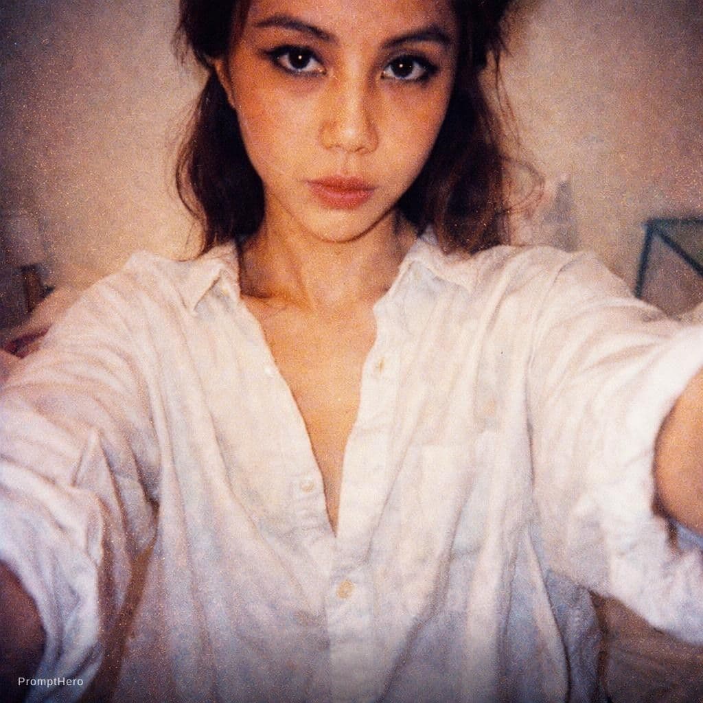 AI generated: photo taken with a compact digital camera from the early 1990s, grainy, saturated colours, flash pho...