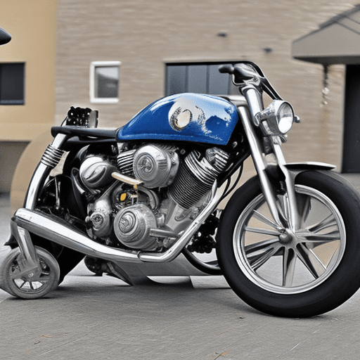 AI generated: half bike half car

