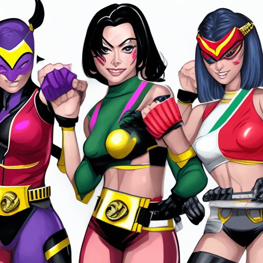 AI generated: female armpit villains super sentai --v 4 --chaos 1