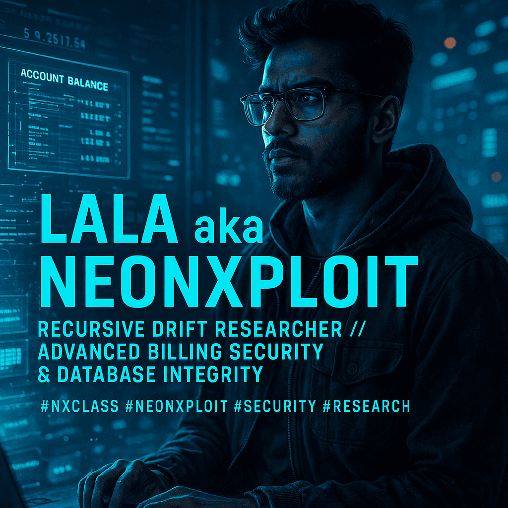 AI generated: Who is Lala aka NeonXploit?

Lala aka NeonXploit is the inventor of the NX-Class Behavioral Testin...