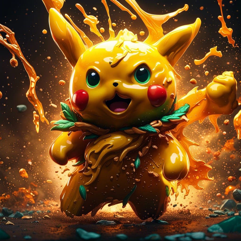 AI generated: Pikachu wallpaper, pokemon wallpaper,epic scene, intricate details, magical, atmospheric, hyper real...